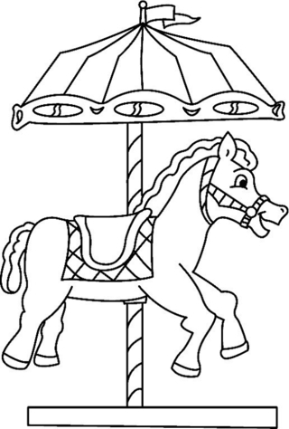 Manege 01 - Coloriages divers - Coloriages - 10doigts.fr